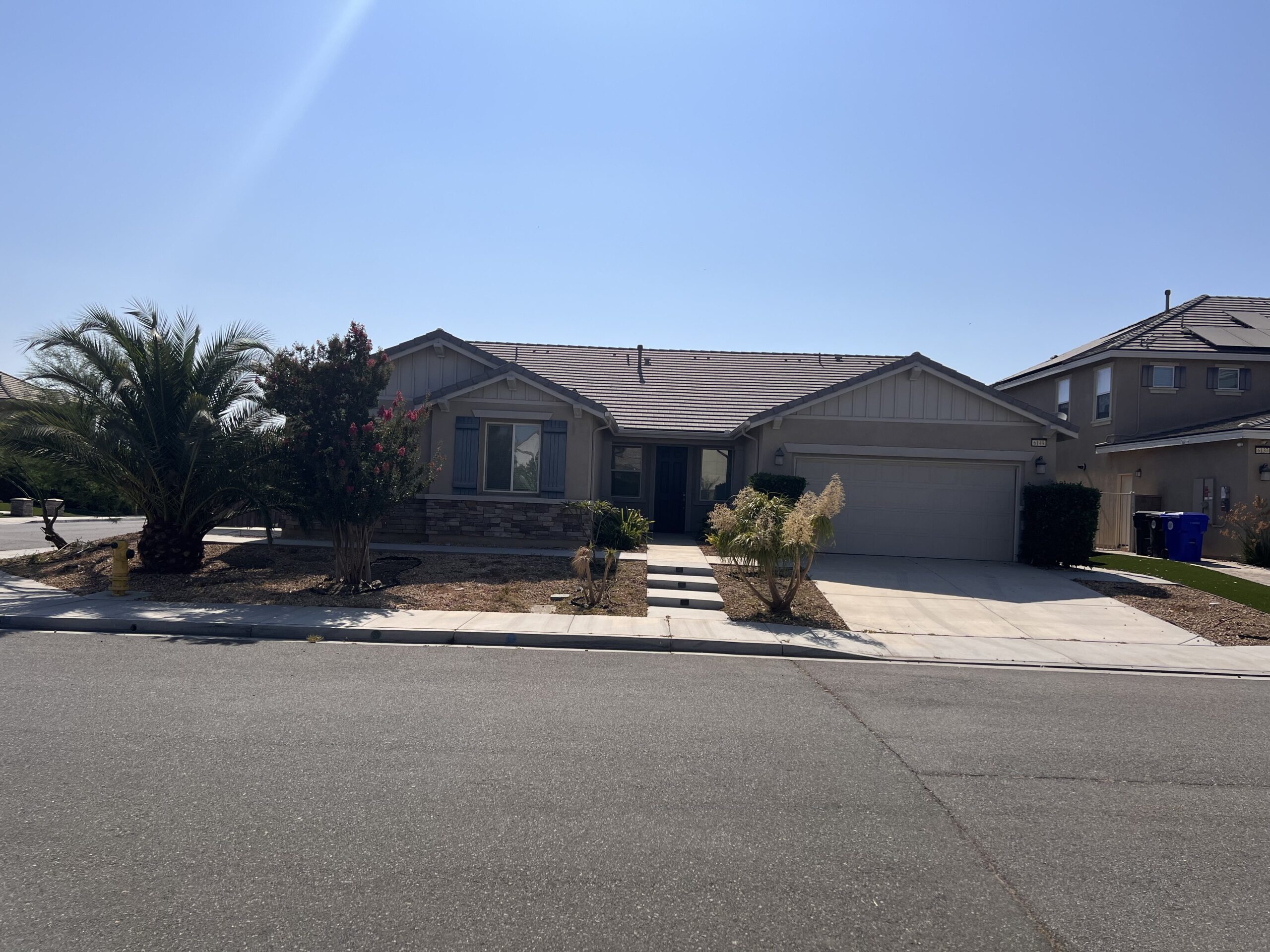 Bliss Homes: Assisted Living: Front Yard: Jurupa Valley. CA